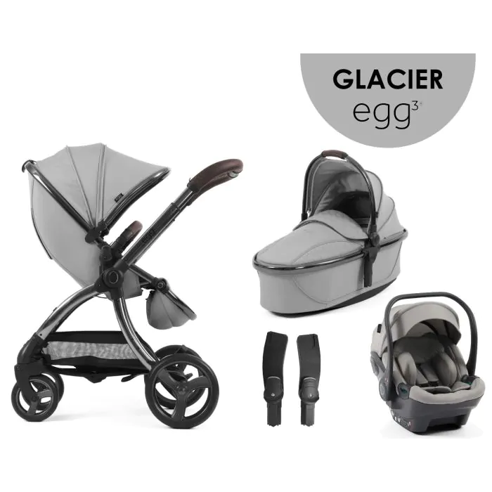 egg3® | Voziček 4v1, Glacier