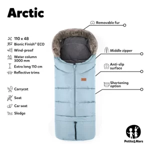 Petite&Mars | Zimska vreča Arctic 4in1, Forever Black
