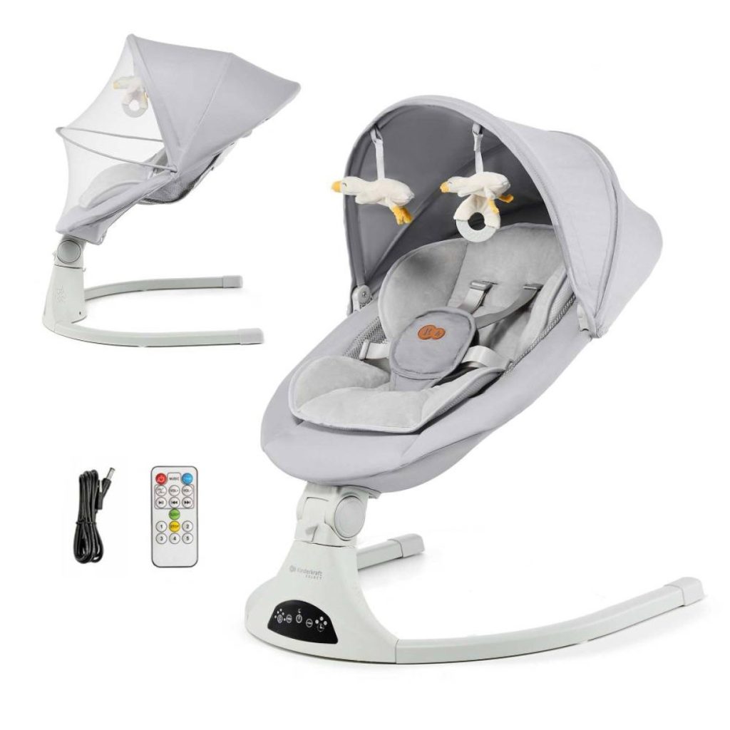 Kinderkraft | Električni gugalnik Tulsy, Grey