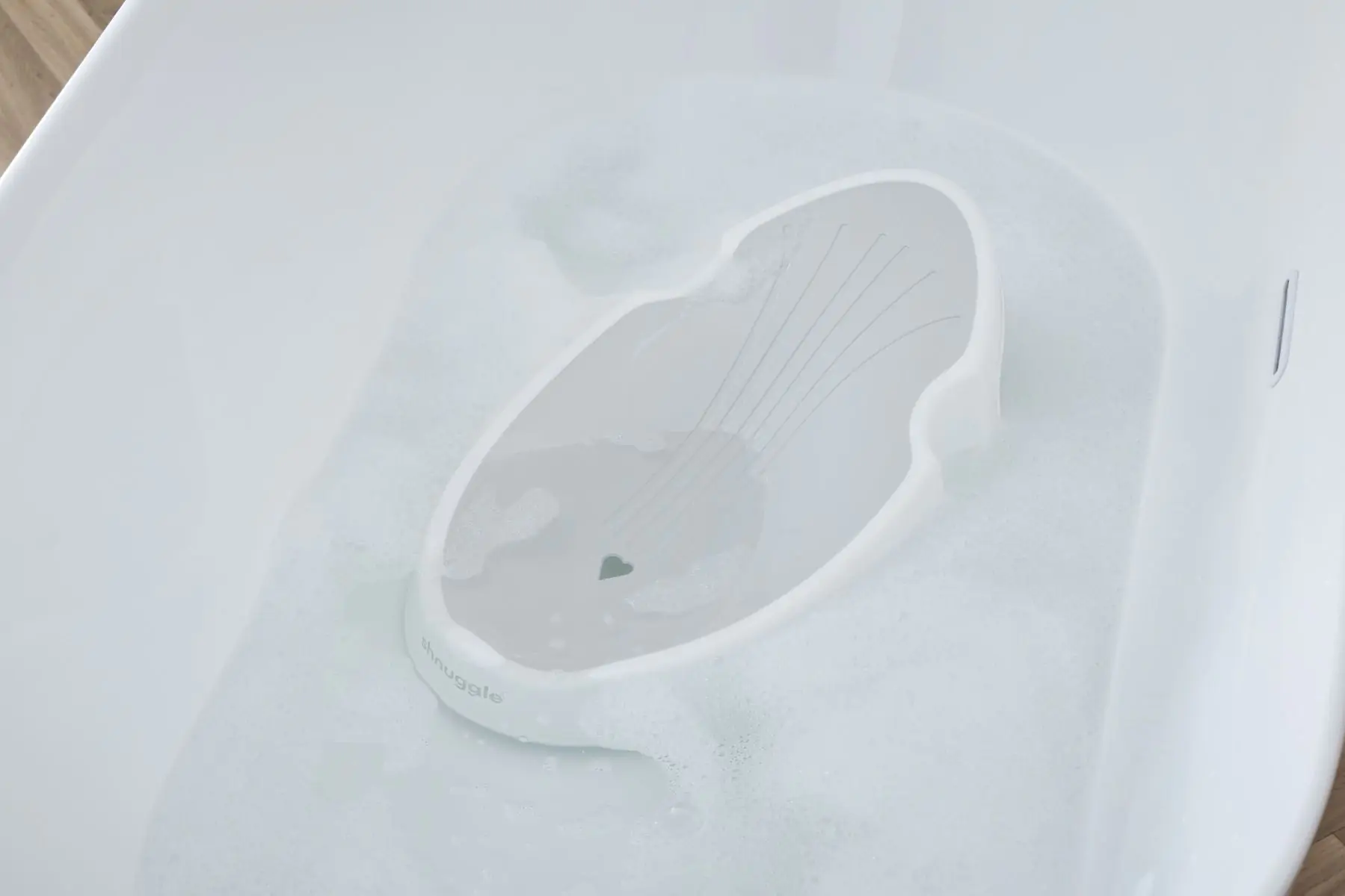 Shnuggle | Podpora za kopanje dojenčka (0–6 mesecev) – White Grey